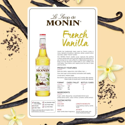 Monin French Vanilla Syrup 700ml