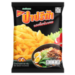Spicy Paprika Ramen snack by Paprika, showing colorful packaging and crispy ramen pieces inside, ideal for snack lovers.