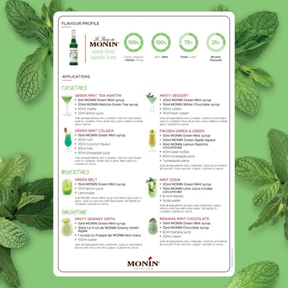 Monin Green Mint Syrup 700ml