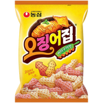Nong Shim Cuttlefish Flavor Snack, confectionery snack with crispy texture and savory cuttlefish flavor in colorful packaging