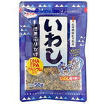 Hamamotome Tokuyo Furikake Iwashi Japanese rice seasoning in a jar, featuring dried sardines and savory flavor for rice and dishes.