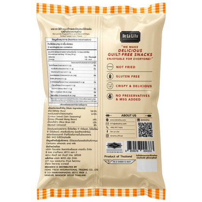 De La Lita Almond And Rice Chips Grilled Sweet Corn