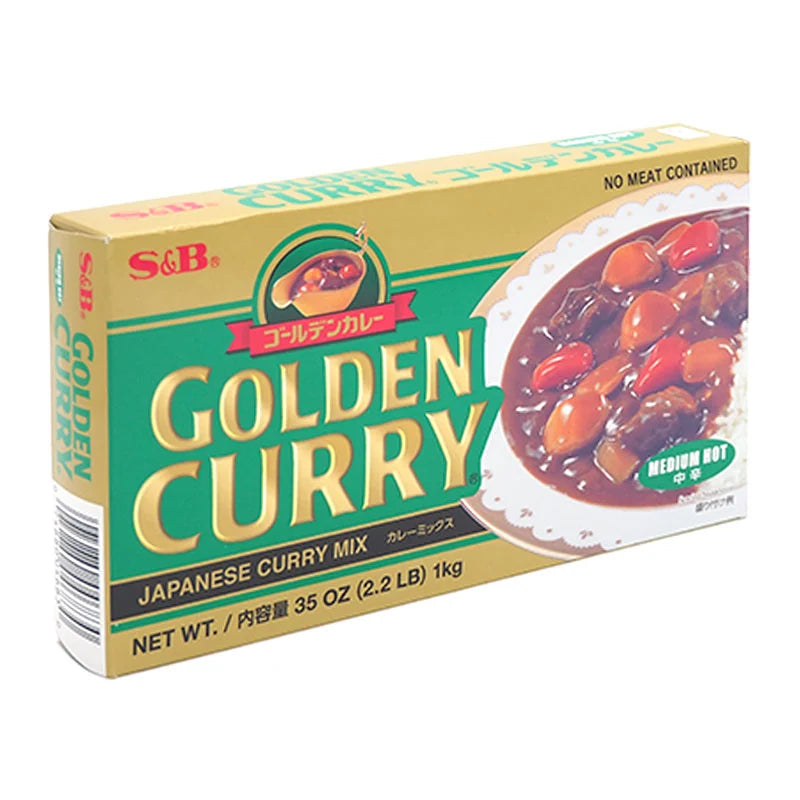 S&B Golden Curry Sauce Medium Hot 1kg