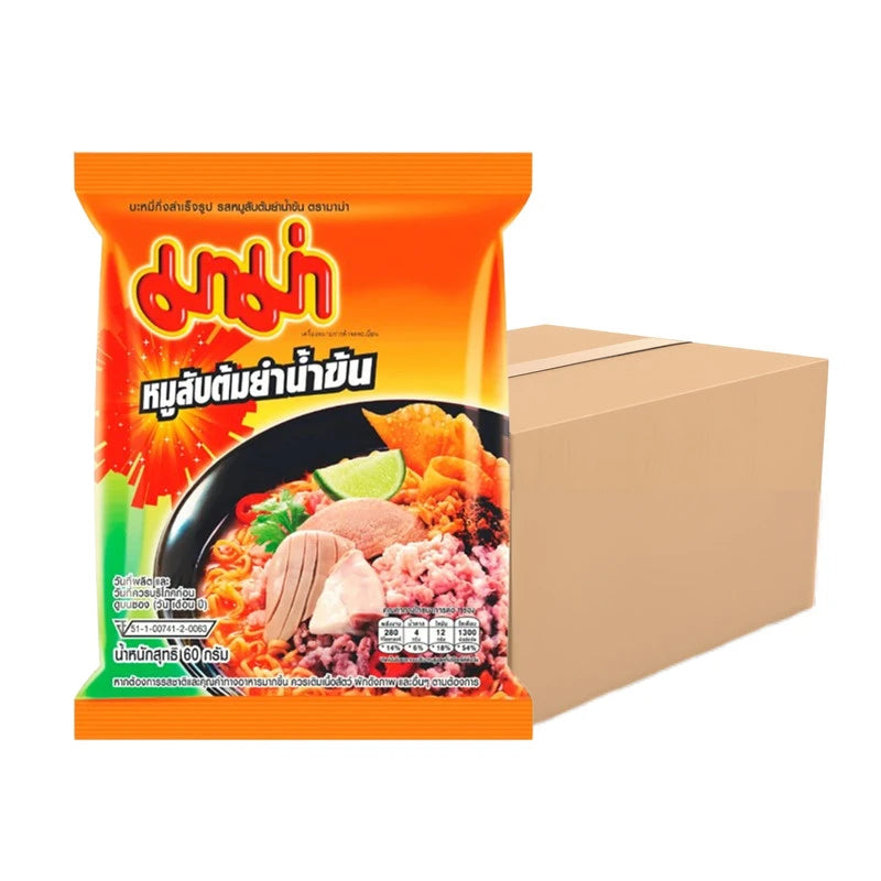 MAMA Minced Pork Flavored Noodles With Thick Tom Yum Soup