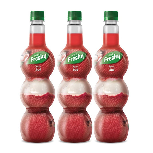 FRESHY Syrup With Lychee 710ml x3