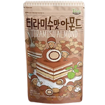 Tom's Tiramisu Almond confectionery snacks featuring almonds coated with tiramisu-flavored coating.