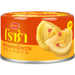 Roza Sweet Pickled Mustard with Chilli in a jar, showing vibrant red chili peppers and mustard seeds, for spicy sweet flavor.