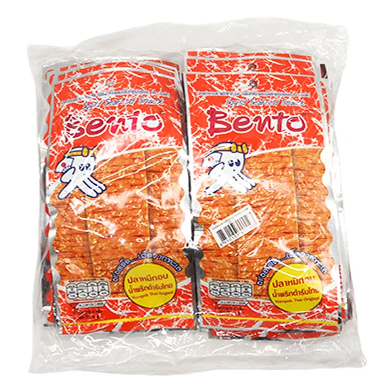 Bento Squid Seafood Snack Hot Spicy 4g x24