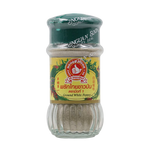 Ground white pepper from Nguan Soon, a grocery product, shown in a clear image highlighting the white pepper granules.