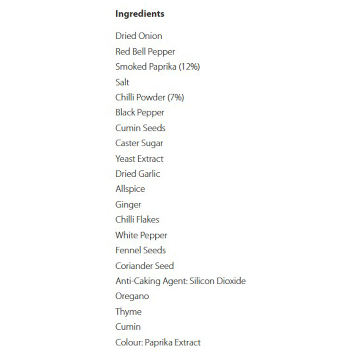 Sainsbury's Itc Cajun Seasoning