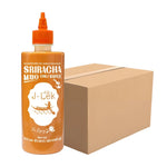J-LEK Sriracha Chili Sauce mixed with mayonnaise in 240g bottles, dry grocery product, showing sauce and mayonnaise bottles.
