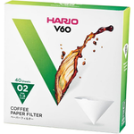 Hario V60 Paper Filter 02 W for pour-over coffee brewing, shown on a white background.