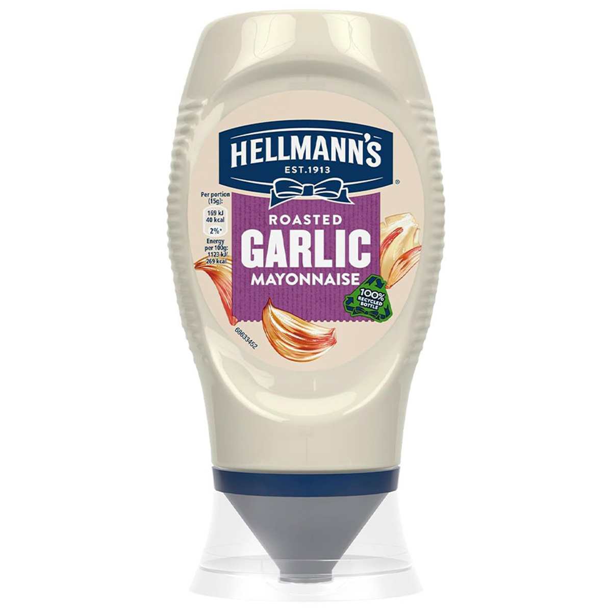 Hellmanns Mayonnaise With Garlic Squeezy