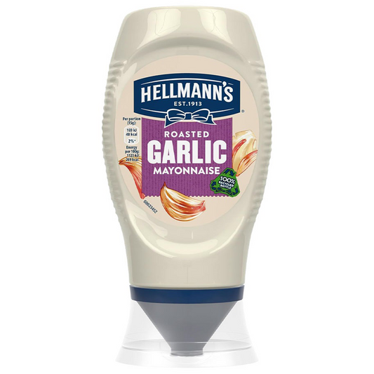 Hellmanns Mayonnaise With Garlic Squeezy