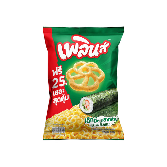 PLERN Extra Seaweed Flavor Bundle 2 packs of 85g each, featuring crispy seaweed snacks with rich, savory seaweed flavor.