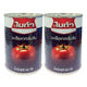 Mica Tomato Paste 560g pack, rich red tomato paste in a clear jar, showcasing its smooth texture and vibrant color.