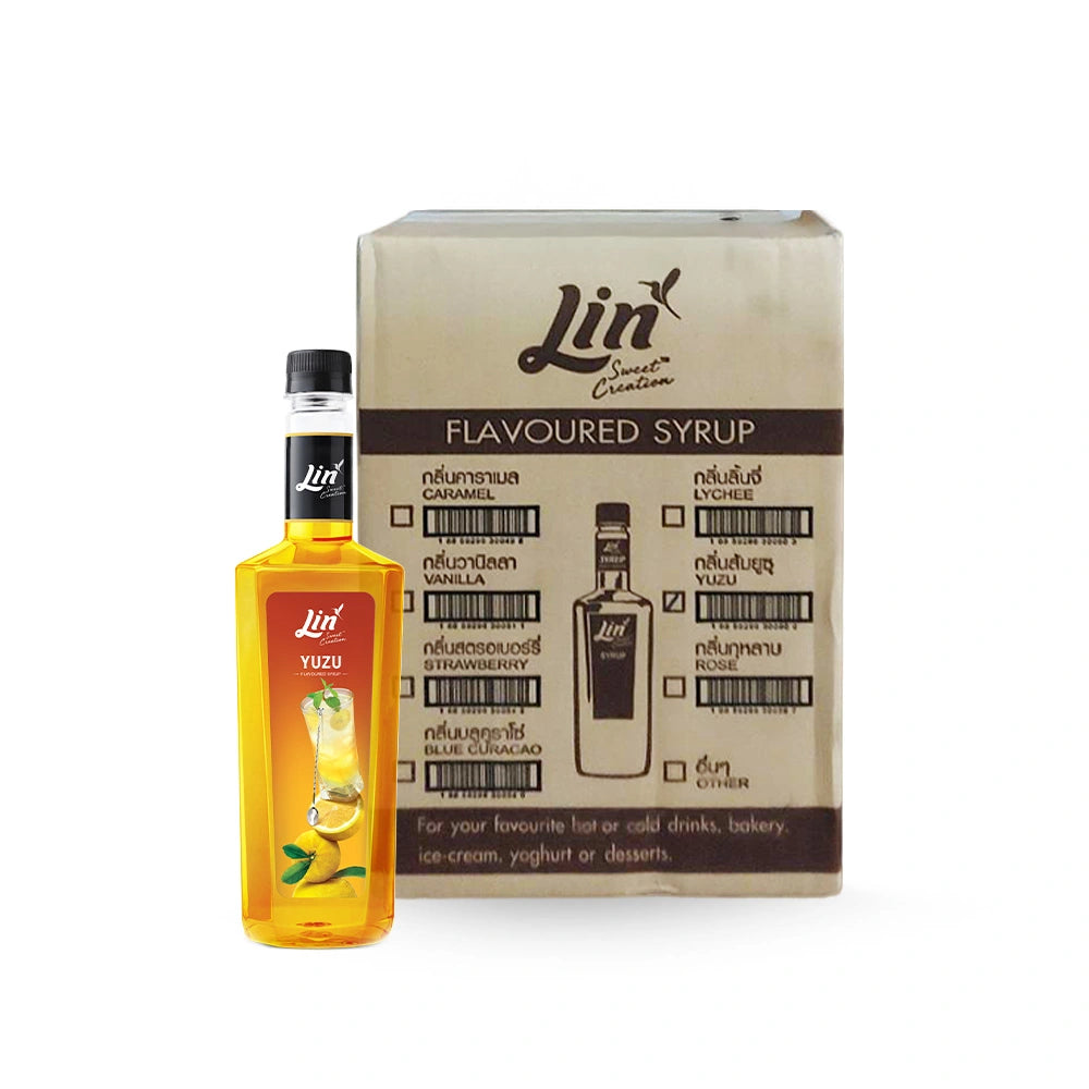 Lin (whole Box) Syrup Yuzu Orange Scent Syrup For Mixing Drinks