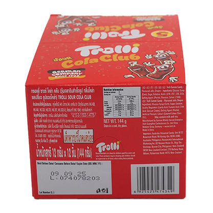 Trolli Sour Cola Club Gummy Candy With Flavor 12g x12