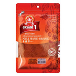 No.1 Hand Brand Ground Paprika in 200g package, dry grocery spice with vibrant red powder, used for flavoring and seasoning dishes.