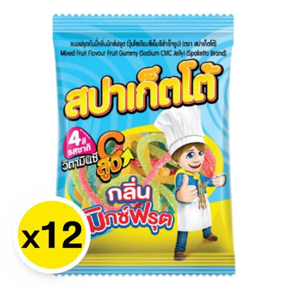 Spaketto Gummy Mixed Fruit 20g x12