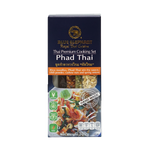 Blue Elephant Thai cooking set pad thai ingredients in a grocery product image with various spices and cooking tools.