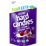 YumEarth Organic Vitamin C Fruit Drops candies featuring colorful fruit-shaped confectionery snacks in bright packaging