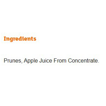 Sainsbury's Prunes In Fruit Juice