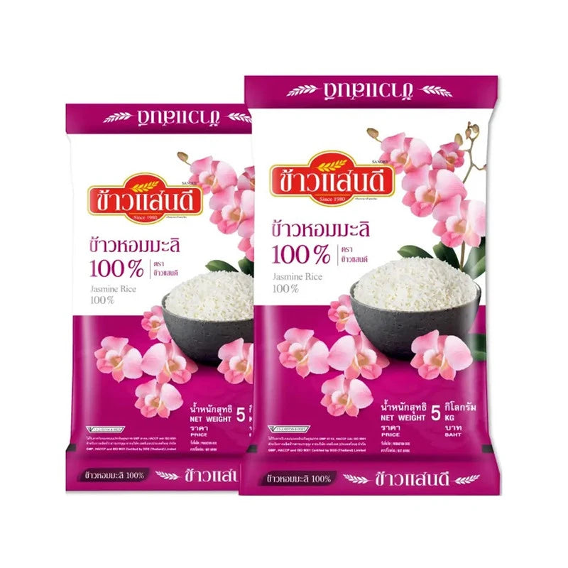 Sandee Jasmine Rice 100% Pink 5kg x2