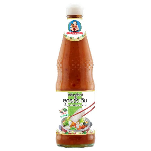 DEKSOMBOON Original Sukiyaki Sauce in an 800g bottle, featuring rich, dark soy-based sauce with traditional Japanese flavors.
