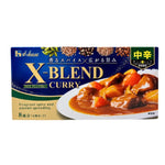 House Cross-Blain Curry Medium Hot 140g dry grocery packet with spices and seasoning for cooking flavorful curry dishes.