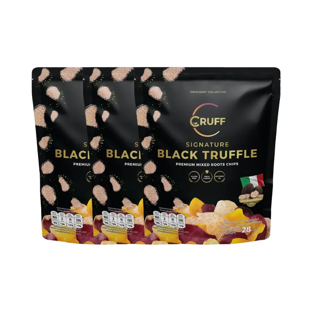 CRUFF Multi-colored Fried Crispy Potatoes Signature Black