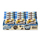 Grinny Sponge Bomb Snack Extreme Cookies and Cream flavor 15g pack, showing 12 pieces of the chocolate-filled sponge snack.