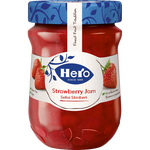Hero Strawberry 3 grocery product featuring fresh, ripe strawberries in a clear container.