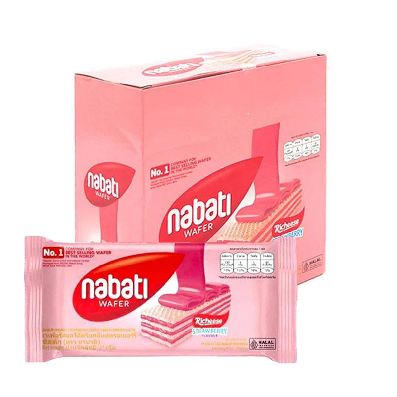 Nabati Wafer Strawberry 12 Pcs 27g