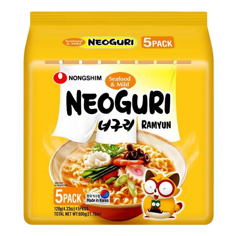 Nongshim Neoguri Mild Seafood 120g x5