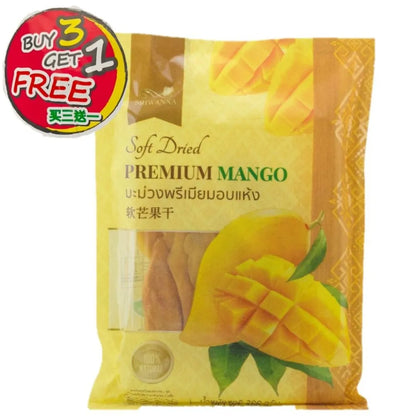Sriwanna Soft Dried Premium Mango Buy 3 Get 1 Free 200g