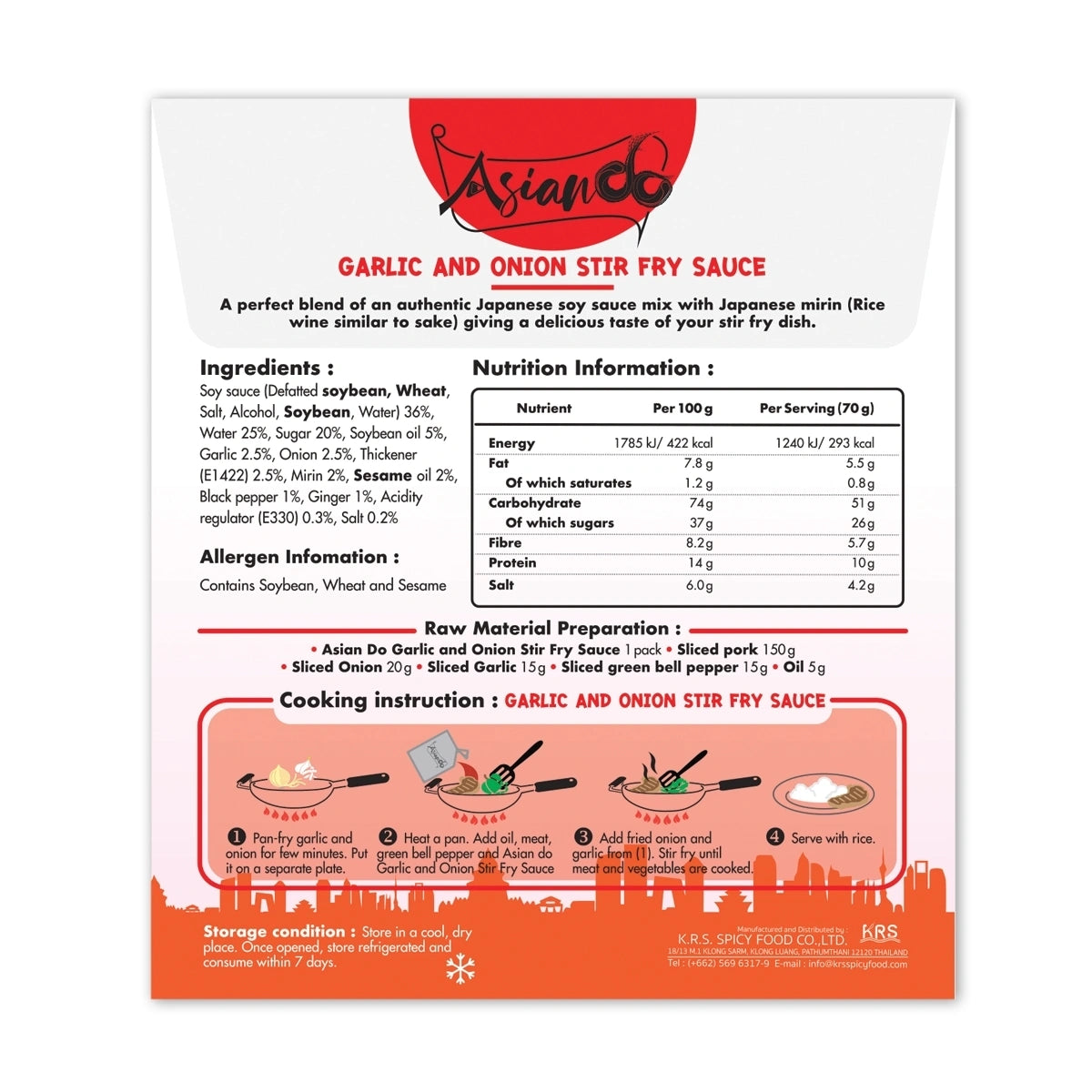 Asian DO Japanese Style Onion And Garlic Sauce 70g