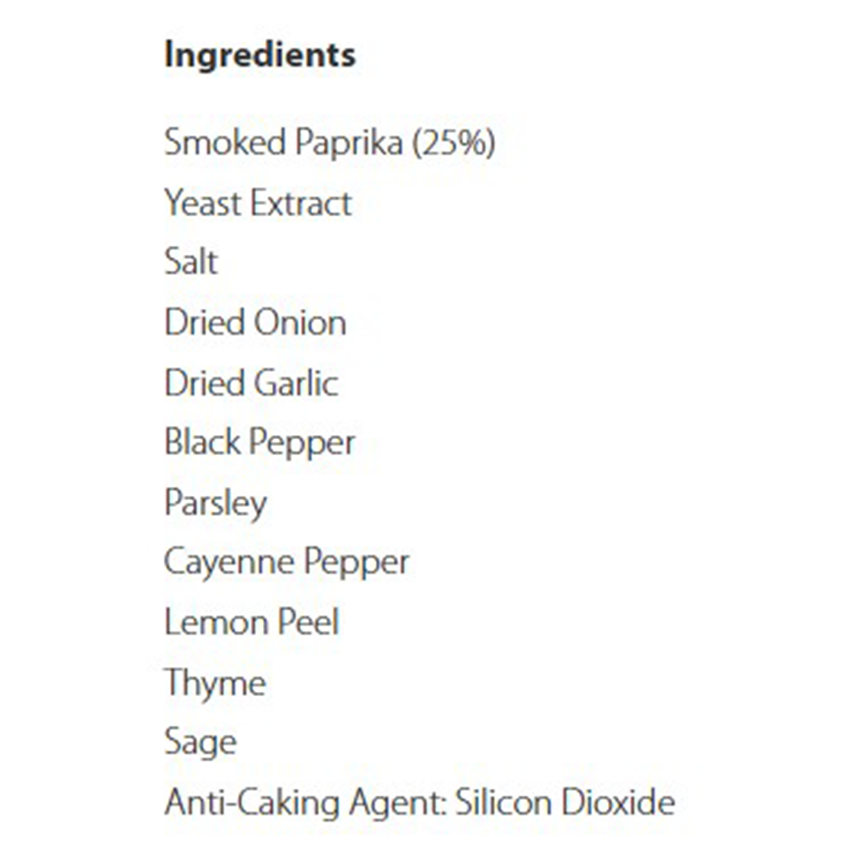 Sainsbury's Itc Chicken Seasoning