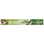 Duchess Coconut Pandan drink in a clear glass, showcasing a creamy, green-tinted beverage with pandan leaves garnish.