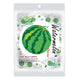 HAOLIYUAN Chewy Milk Watermelon Candy 360g, 100 pieces, showing colorful watermelon-shaped chewy candies in a clear container.