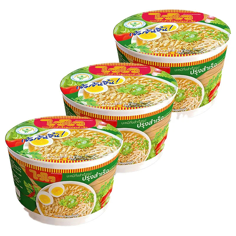 WAIWAI Instant Noodle Oriental Style (bowl) 70g x3