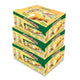Grinny Corn Coated Snack filled with butter corn cream, 15g box, 12 pieces per pack, three packs, snack with crunchy coating and creamy filling