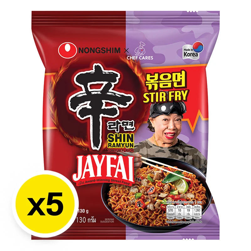 Nongshim Shin Ram Yun Jayfai Stir Fry 130g x5