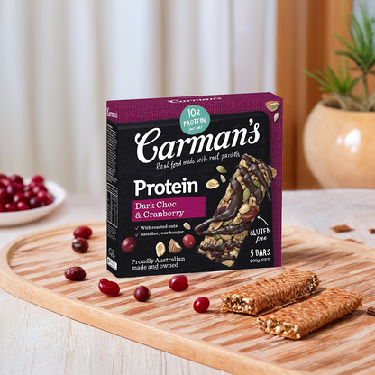 Carman's Dark Choc & Cranberry Protein Bar