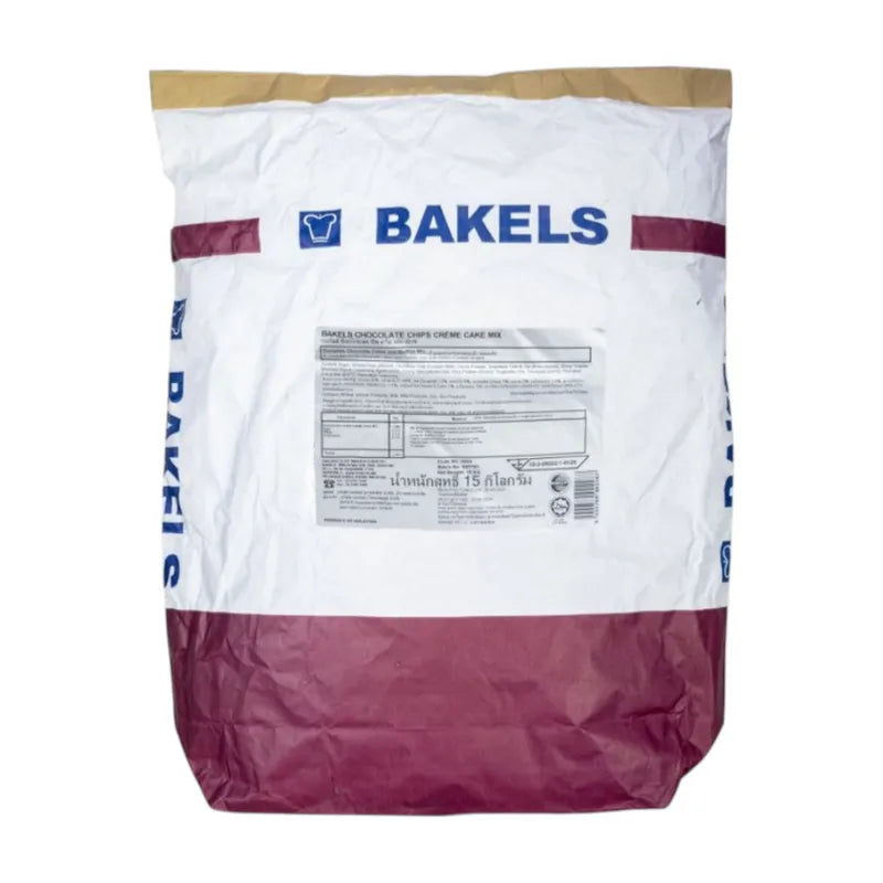 BAKELS Choc Chips Creme Cake Mix 15kg