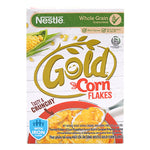 Nestle Corn Flakes cereal in a 275g box, dry grocery product with crispy golden flakes for breakfast.