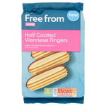 Sainsbury's Half Coated Viennese Fingers confectionery snacks with chocolate coating on part of the biscuit sticks