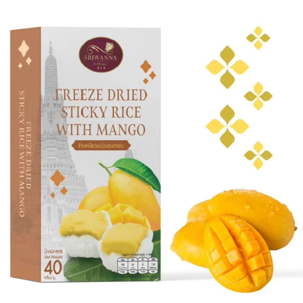 Sriwanna Freeze Dried Sticky Rice With Mango 40g