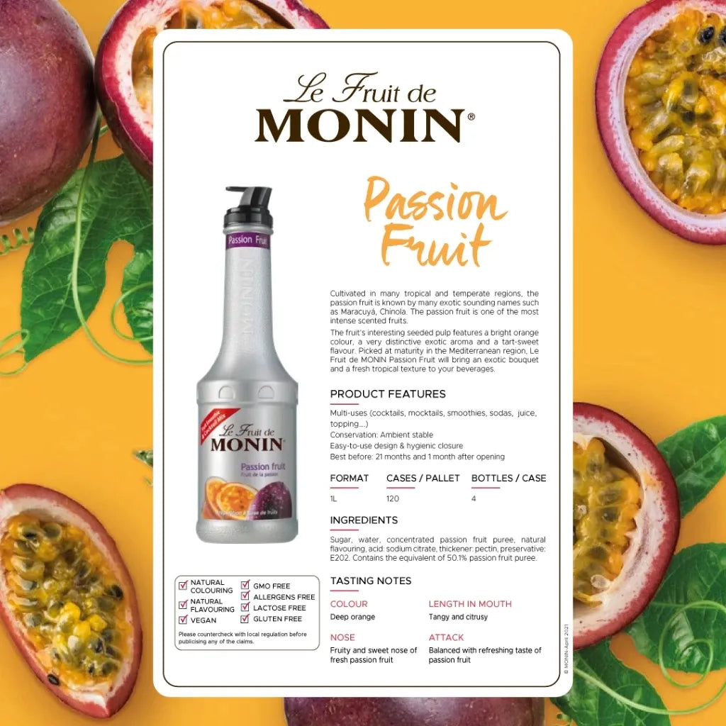 Monin Passion Fruit Mix 1000ml