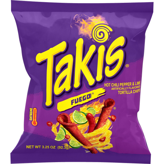 Takis Fuego Hot Chili Pepper & Lime Chips